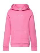 Logo Hoodie Tops Sweatshirts & Hoodies Hoodies Pink Tom Tailor