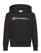 Hooded Sweatshirt Tops Sweatshirts & Hoodies Hoodies Black Champion