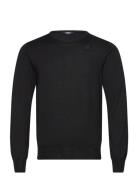 Sebastien Merino Tops Knitwear Round Necks Black K-Way