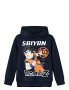 Nkmjam Dragonball Sweat Wh Bru Noos Vde Tops Sweatshirts & Hoodies Hoo...