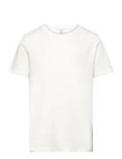 T Shirt Regular Solid Tops T-Kortærmet Skjorte White Lindex