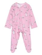 Baby Print Full Bodysuit Langærmet Body Pink Gugguu