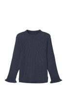 Nmfvianna Ls Slim Knit Tops Knitwear Pullovers Navy Name It