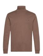 Soft Cotton Turtleneck Designers T-Langærmet Skjorte Brown Polo Ralph ...