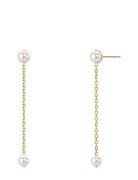 Pearly Earrings Ørestickere Smykker Gold Edblad