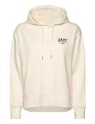 Small Graphic Hoodie Tops Sweatshirts & Hoodies Hoodies Cream GANT