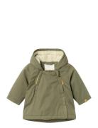 Nbmgodo Padded Loose Jacket Fo Lil Parka Jakke Khaki Green Lil'Atelier