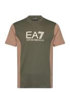 T-Shirt Tops T-Kortærmet Skjorte Green EA7