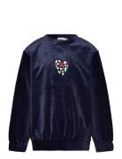 Sweatshirt Tops Sweatshirts & Hoodies Sweatshirts Navy Billieblush