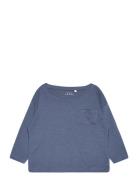 Nmmvebbe Ls Rlx Top Tops T-shirts Long-sleeved T-Skjorte Navy Name It