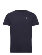 Shield Pajama T-Shirt Tops T-Kortærmet Skjorte Navy GANT