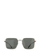 Iga Gold Green Firkantede Solbriller Black Corlin Eyewear