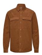 Utility Overshirt Tops Overshirts Brown Revolution