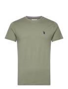 Uspa T-Shirt Arjun Men Tops T-Kortærmet Skjorte Green U.S. Polo Assn.