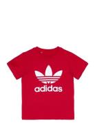 Trefoil Tee Tops T-Kortærmet Skjorte Red Adidas Originals