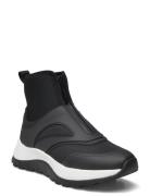 Runner Sock Boot W/Zip Mix M High-top Sneakers Black Calvin Klein