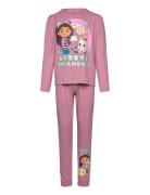 Nmfsaba Gabby Ls Nightset Noos Sky Pyjamassæt Pink Name It