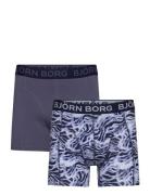 Cotton Stretch Boxer 2P Boxershorts Navy Björn Borg