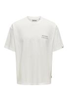 Onsaarav Life Ovz Ss Tee Tops T-Kortærmet Skjorte White ONLY & SONS