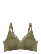 Amourette N01 Lingerie Bras & Tops Soft Bras Non Wired Bras Khaki Gree...