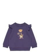 Polo Bear Ruffled Fleece Sweatshirt Tops Sweatshirts & Hoodies Sweatsh...