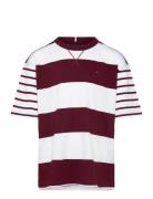 Stripe Mix Tee Ss Tops T-Kortærmet Skjorte Multi/patterned Tommy Hilfi...