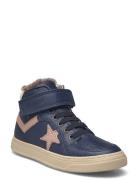 Bisgaard Isak Lamb High-top Sneakers Navy Bisgaard