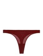 Mesh Thong G-streng Undertøj Burgundy Understatement Underwear