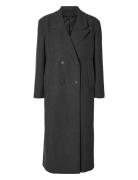 Slfjosephina Wool Coat Frakke Jakke Grey Selected Femme