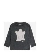 Funny Ghost Long Sleeve T-Shirt Tops T-shirts Long-sleeved T-Skjorte B...