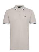 Paddy Sport Polos Short-sleeved Grey BOSS