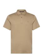 Sleek Mk Polo Tops Polos Short-sleeved Khaki Green Michael Kors