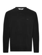 Addis Fleece Crewneck Designers T-Langærmet Skjorte Black Rains