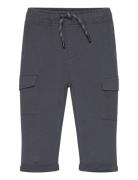 Cotton Jogger Cargo Trousers Bottoms Sweatpants Grey Mango