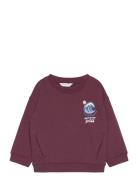 Side-Pocket Sweatshirt Tops Sweatshirts & Hoodies Sweatshirts Burgundy...