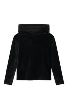 Nkforinge Ls Slim Vel Top Wh Tops Sweatshirts & Hoodies Hoodies Black ...