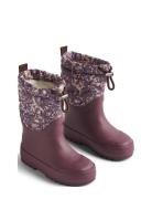 Thermo Snowboot Drizzle Shoes Rubberboots High Rubberboots Purple Whea...