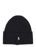 Cable-Knit Merino Wool Beanie Accessories Headwear Beanies Black Polo ...