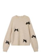 Nkfnegana Ls Knit Tops Knitwear Pullovers Beige Name It