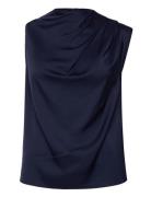 Lima Tank Tops Blouses Sleeveless Navy Ahlvar Gallery