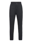 Trousers Herringb Jersey Bottoms Trousers Black Lindex