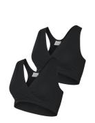 Mlhelena Crossy Bra 2-P 2F. A. BH Black Mamalicious