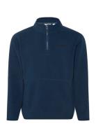 Borg Half Zip Fleece Outerwear Fleece Outerwear Fleece Jackets Navy Bj...