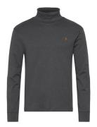 Soft Cotton Turtleneck Designers T-Langærmet Skjorte Grey Polo Ralph L...