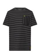 Breton T-Shirt Tops T-Kortærmet Skjorte Black Lyle & Scott