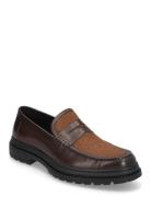 T43-2610 Loafers Flade Sko Brown TGA By Ahler