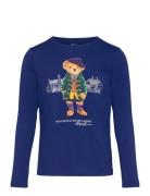 Polo Bear Cotton Jersey Long-Sleeve Tee Tops T-shirts Long-sleeved T-S...