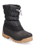 Termo Boot With Woollining Vinterstøvler Pull On Black ANGULUS