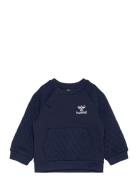 Hmlosvaldo Sweatshirt Tops Sweatshirts & Hoodies Sweatshirts Navy Humm...