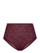 Ximena Brief Lingerie Panties High Waisted Panties Burgundy Dorina